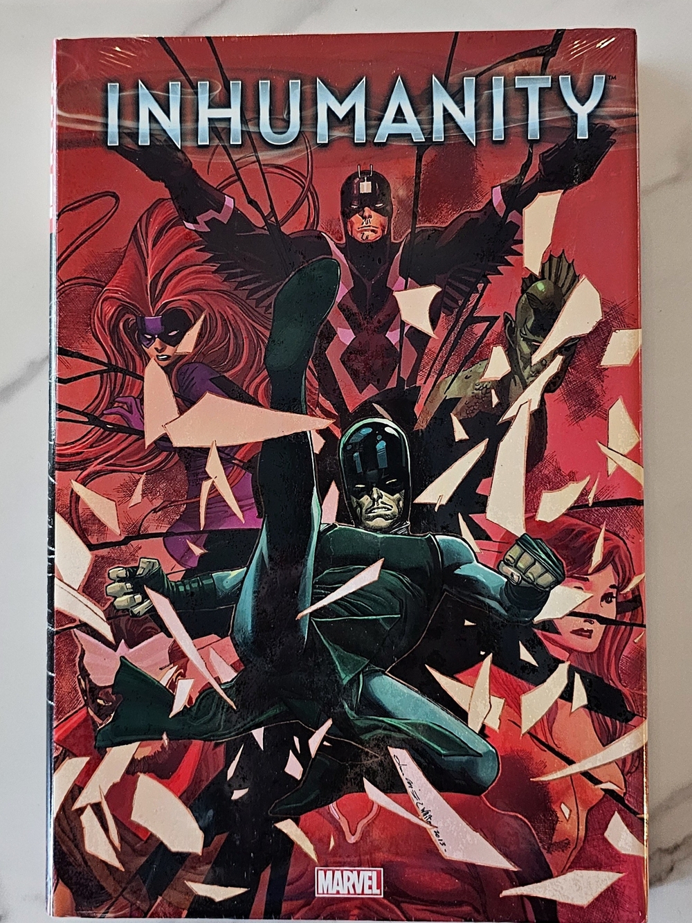 Marvel Inhumanity Hardcover Graphic Novel - Red and Black Cover